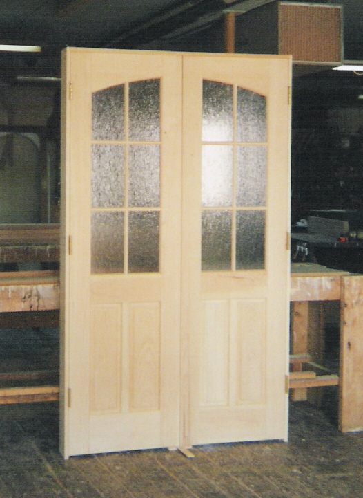 Custom made interior solid wood doors; French, Arch top, Panel, Glass doors